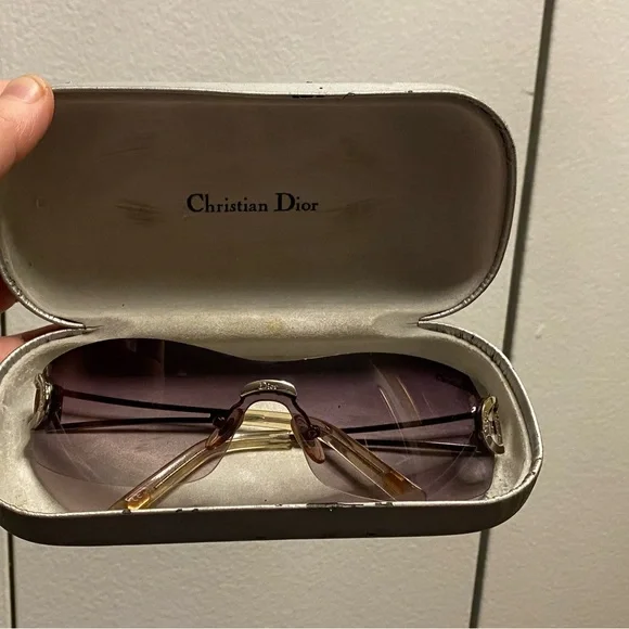 Christian Dior Mis Diorella vintage sunglasses by John Galliano Sunglasses Dior Silver in Plastic - 46039508 main image 3